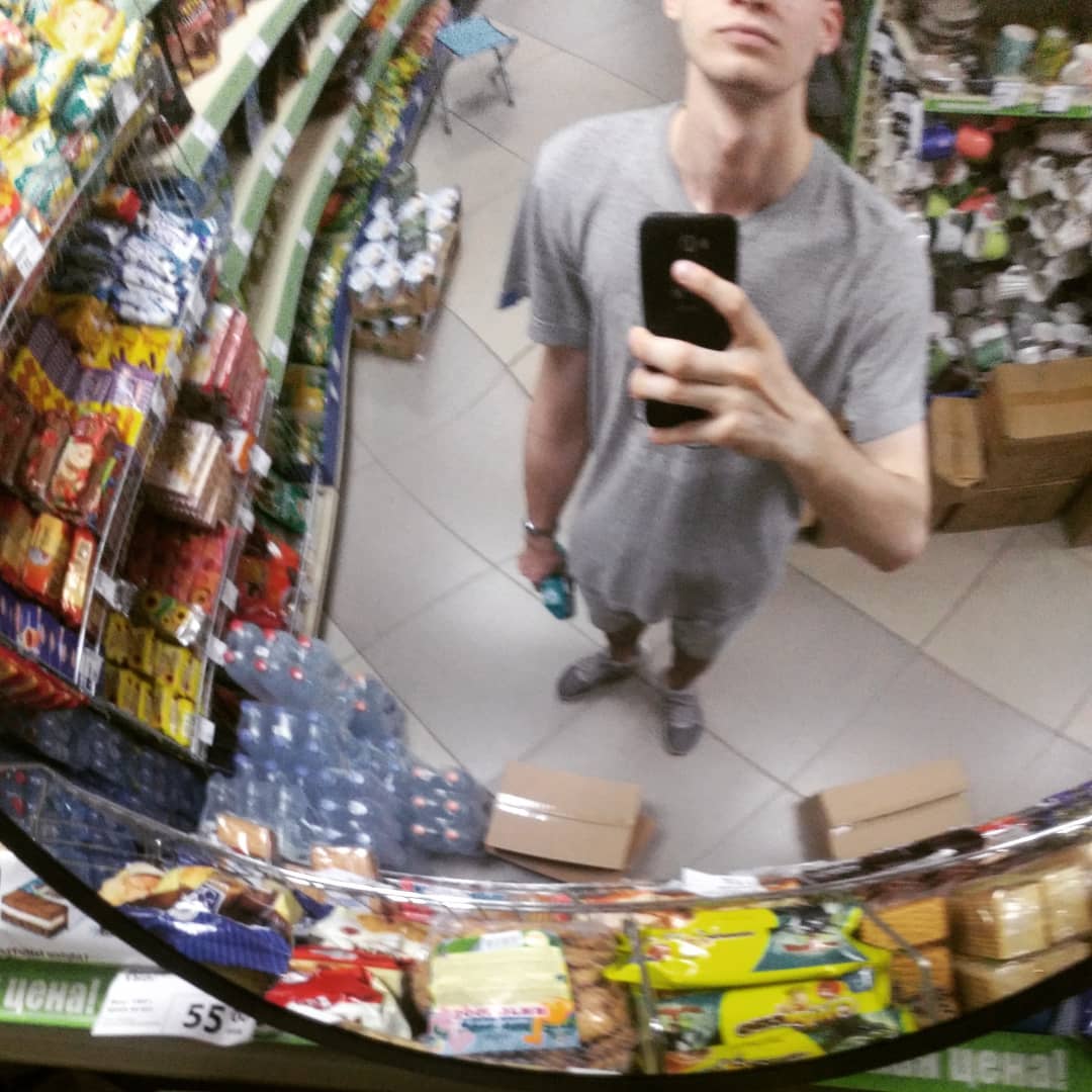 Just me in a grocery store